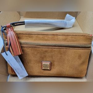 Dooney and Bourke suede wristlet